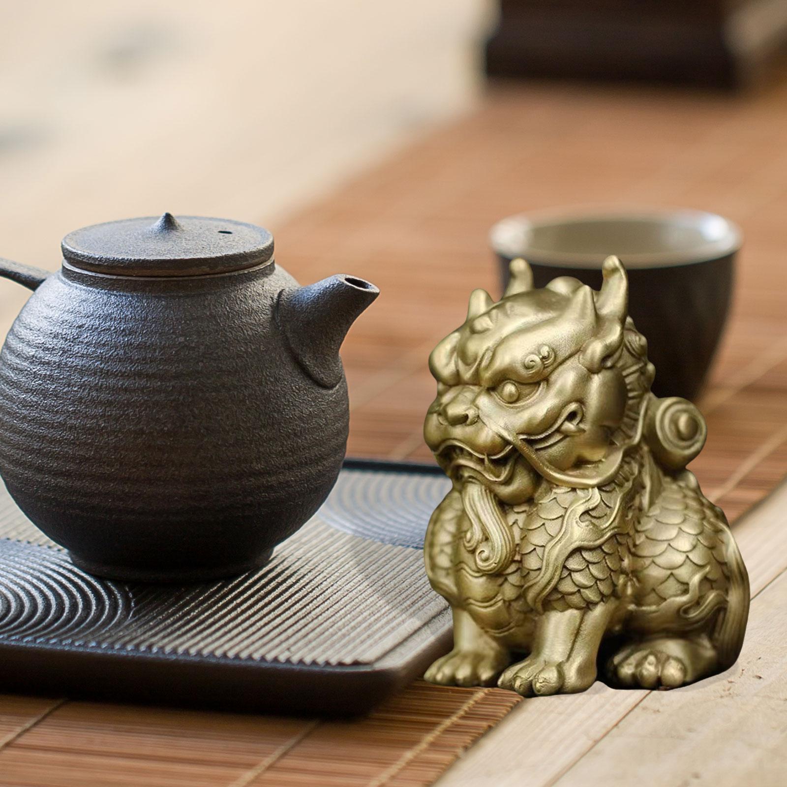 Art Craft Restaurant - Chinese Kirin Statue Art Collection Handcrafted