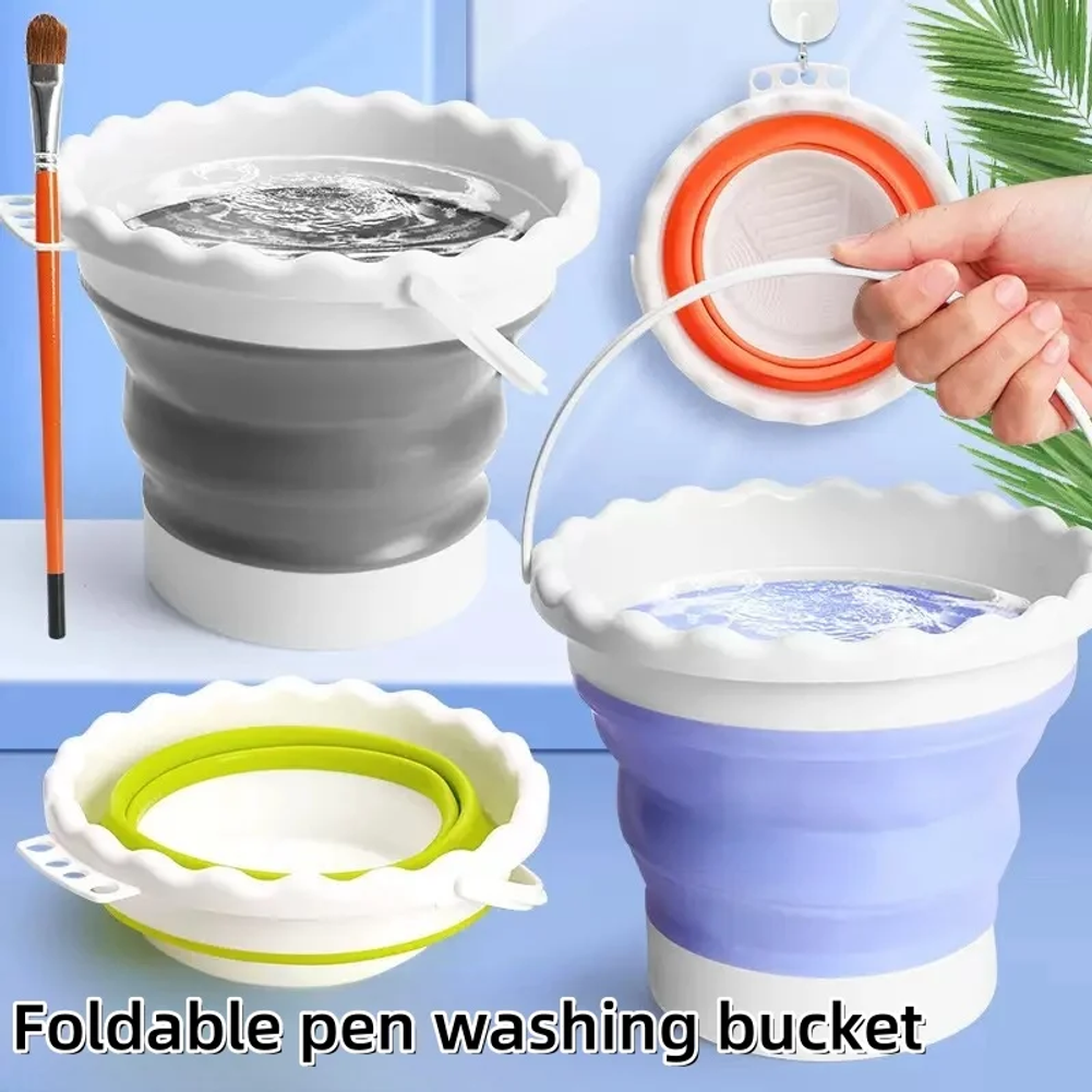 Art & Craft Teacher Vacancy - Collapsible Foldable Paint Brush Water Bucket