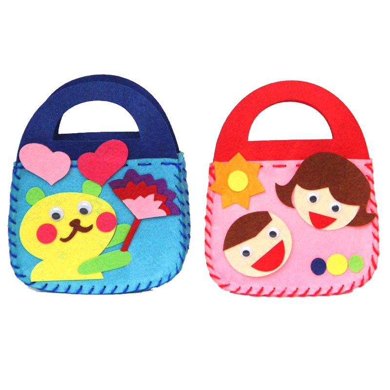 Art Craft Kids - 8Pcs DIY Sewing Handmade Bag Children