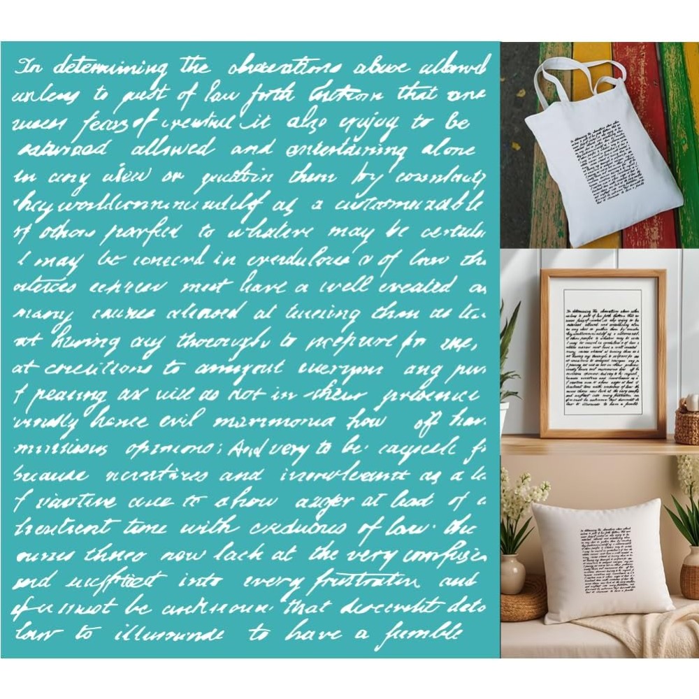 Silk Screen Printing - 2 Sheets Silkscreen Stencil Vintage Words