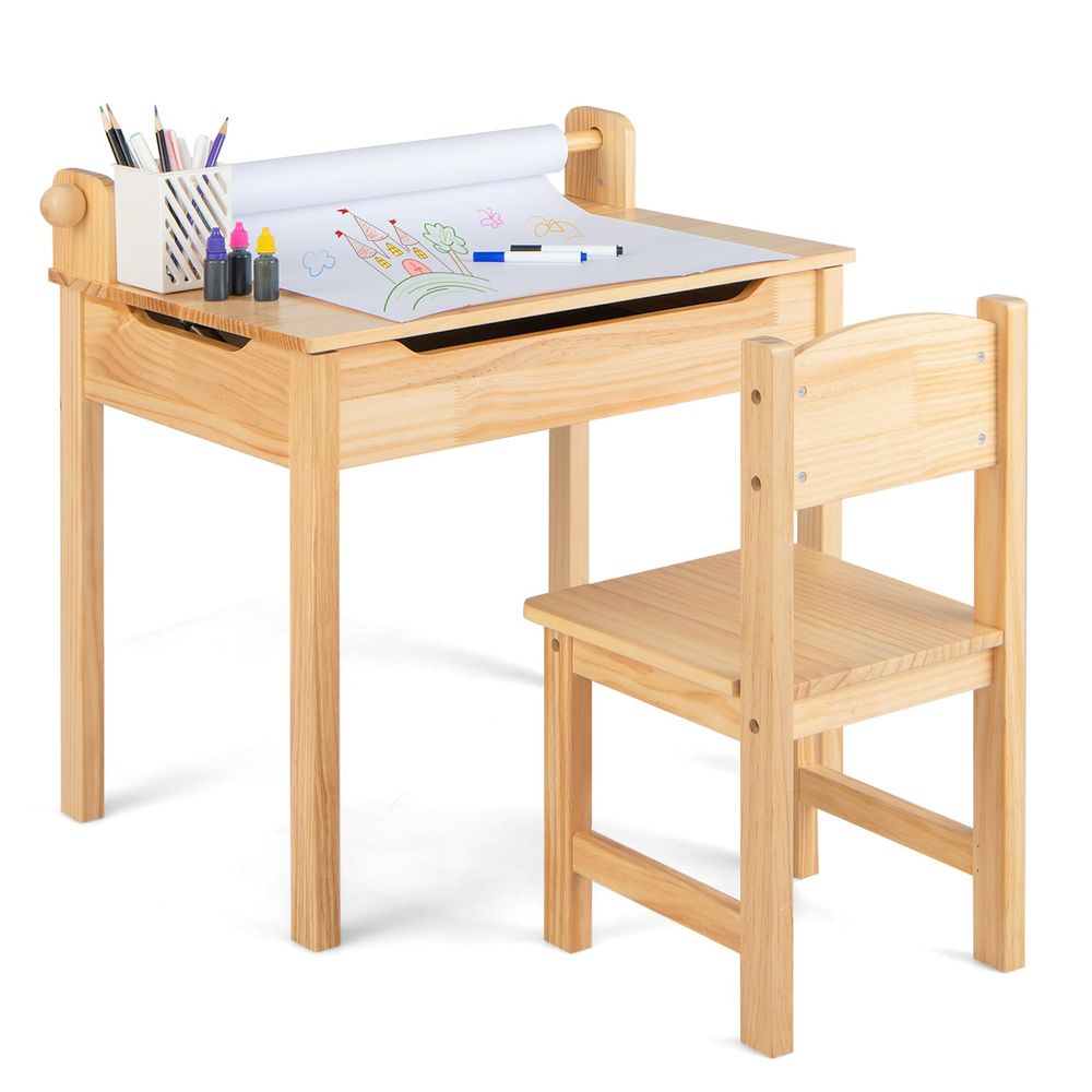 Art Craft Toddlers - Kids Table and Chair Set, Flip