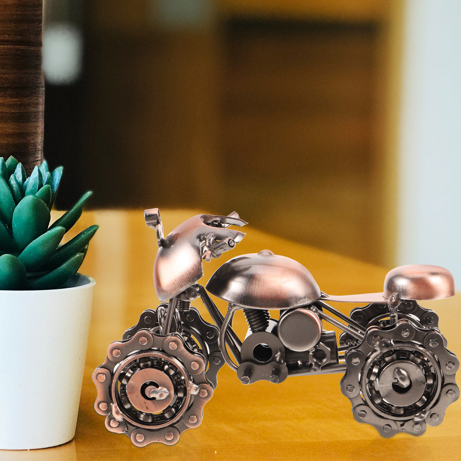 Art Craft Bar - 1Pcs Iron Art Motorcycle Vintage Retro
