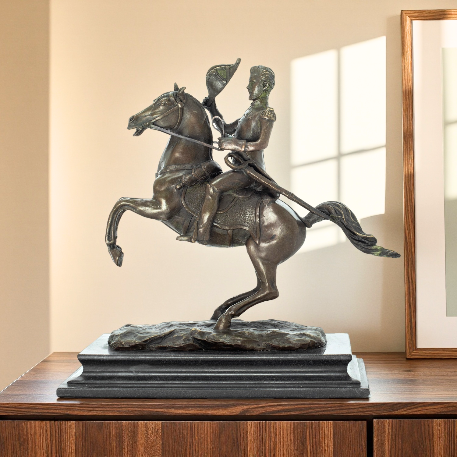 Art Craft Horse - Bronze Ridding Horse Sculpture War General