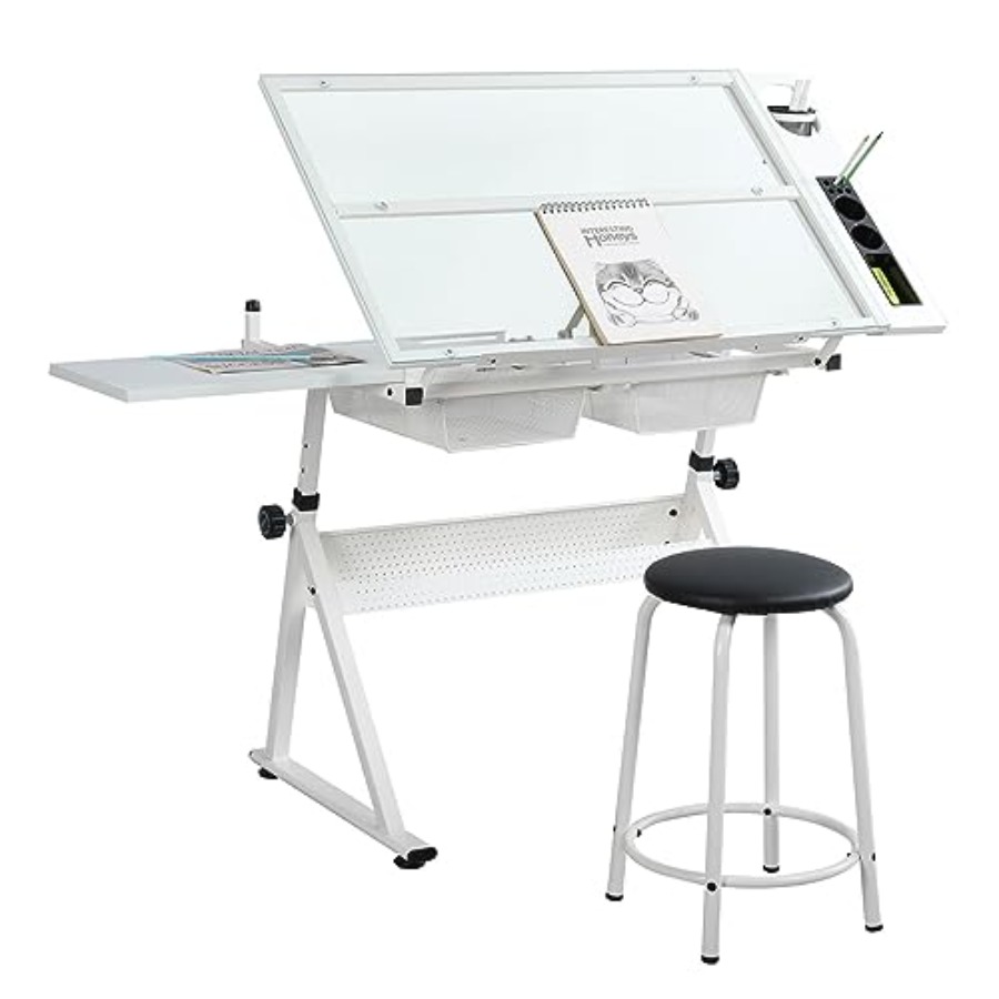 Art & Craft Teacher Vacancy - Drafting Table with Stool Modern Adjustable