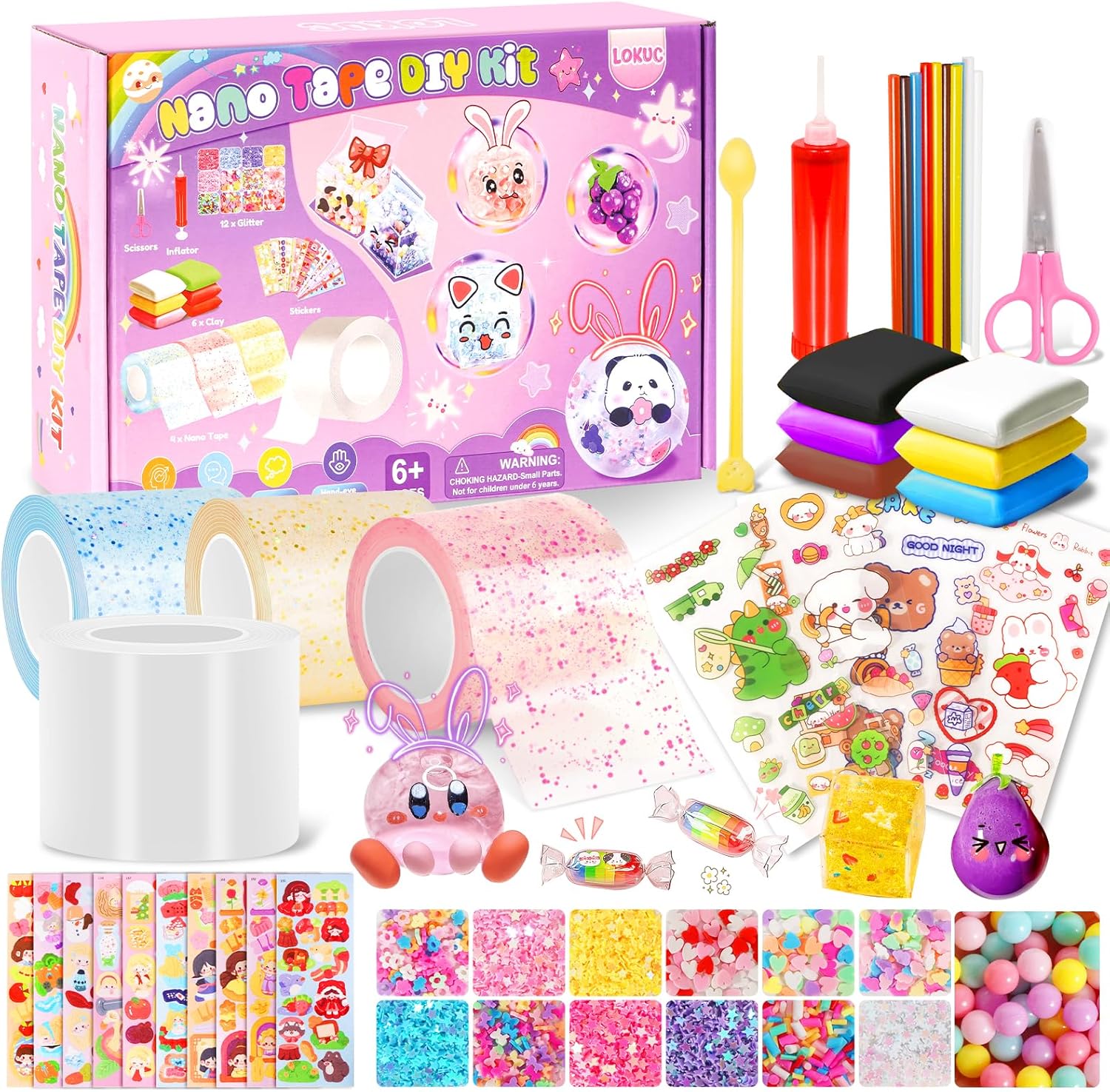 Art Craft Toddlers - 52 Pcs Nano Tape Bubble Kit