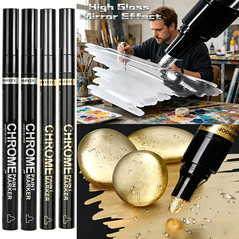 Art Craft Mirror - 20/1Pcs 2 Colors Metallic Chrome Paint