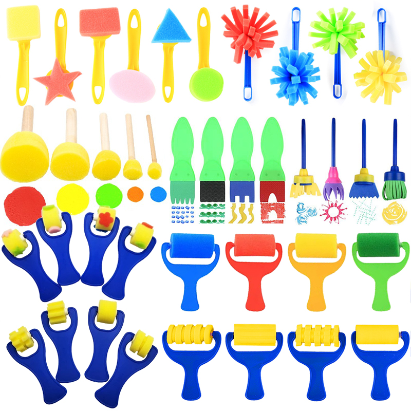 Art Craft 6 Year Old - Children Drawing Sponge Toys Art Craft