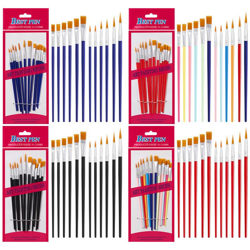 Watercolor Brush Pen - [YU]12 Pcs Painting Brushes Set Art