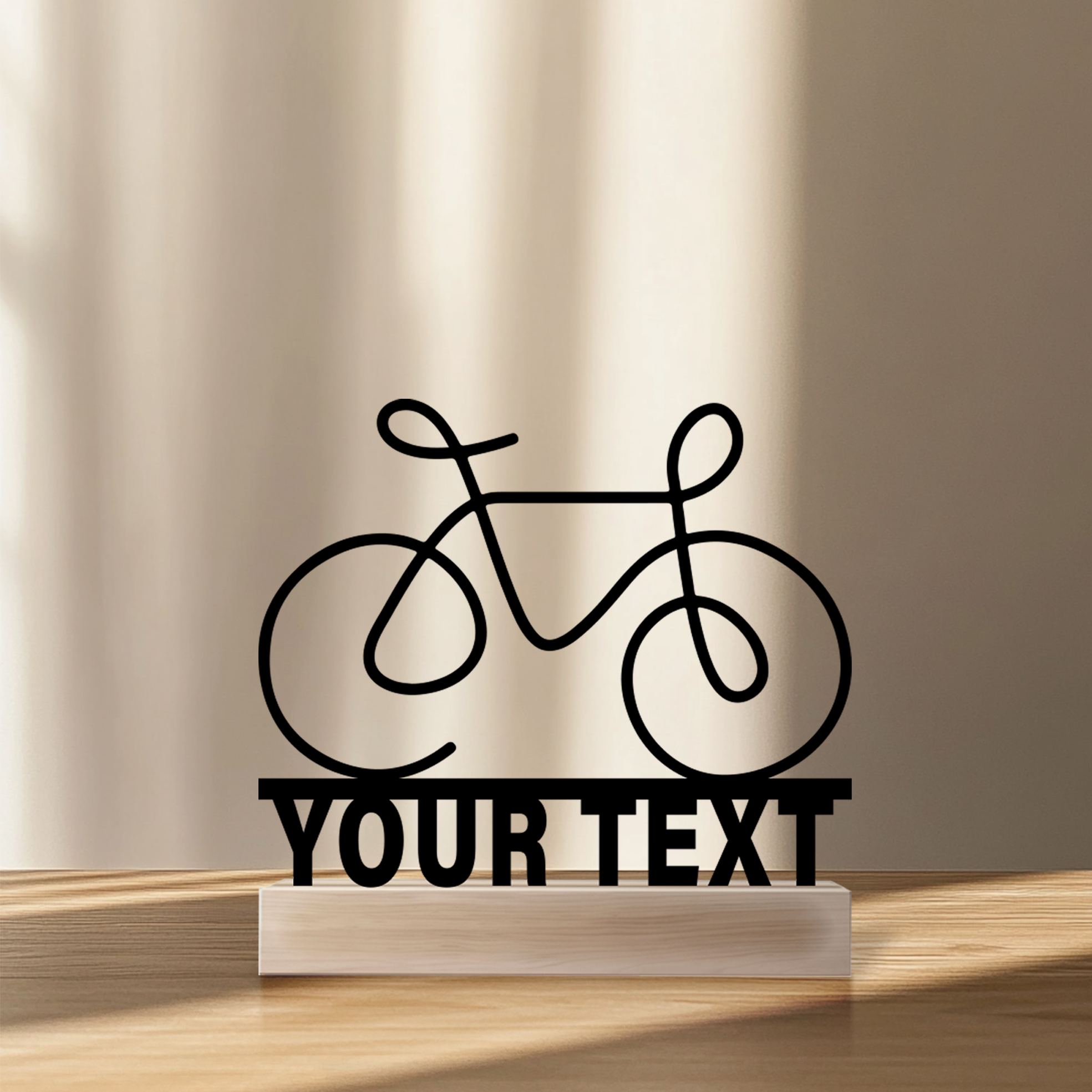 Art Craft Us - 1pc Simple bicycle bike Customized Name