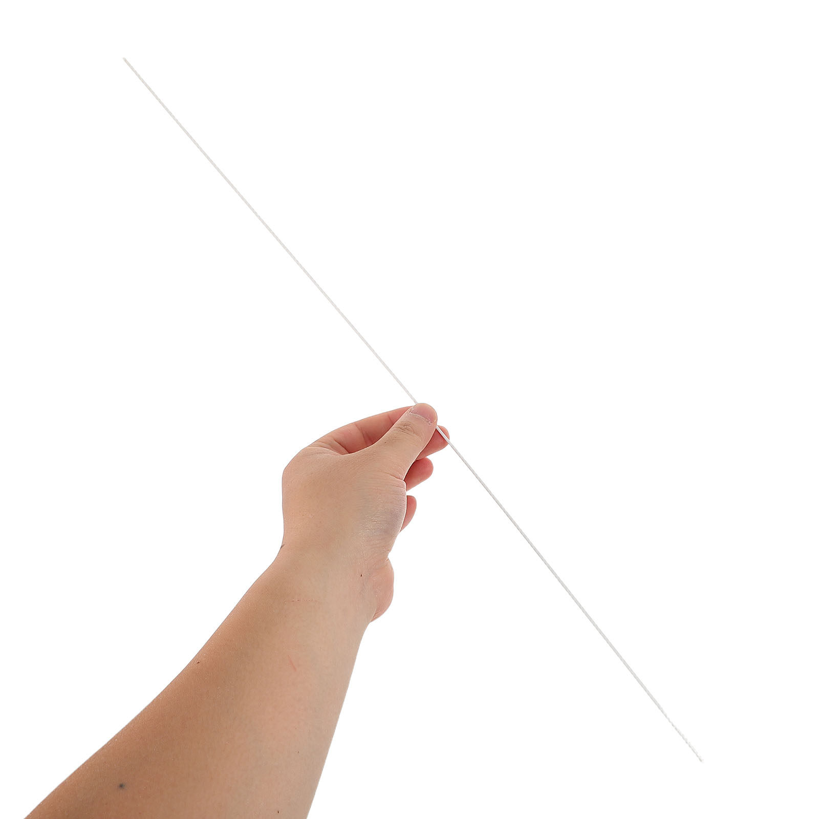 Art Craft Bar - 50Pcs White Plastic Square Rods 50Cm