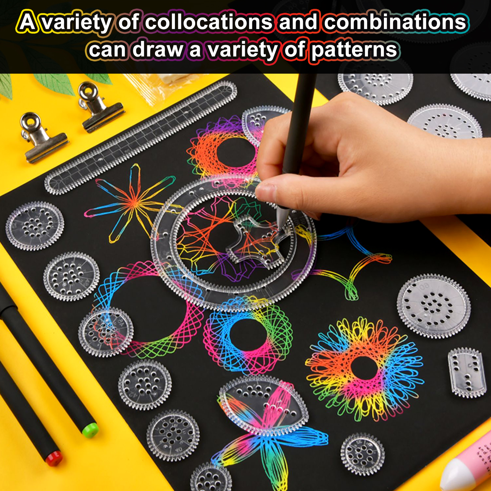 Art Craft 6 Year Old - 22pcs Spirograph Design Arts Craft Kit