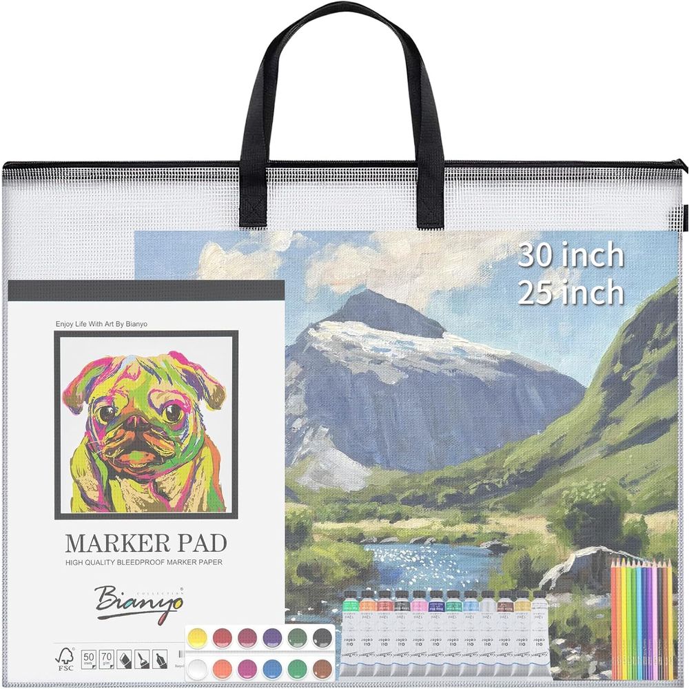 Art Portfolio Bag - 30x25 inches Extra-Large Art Portfolio Bag,