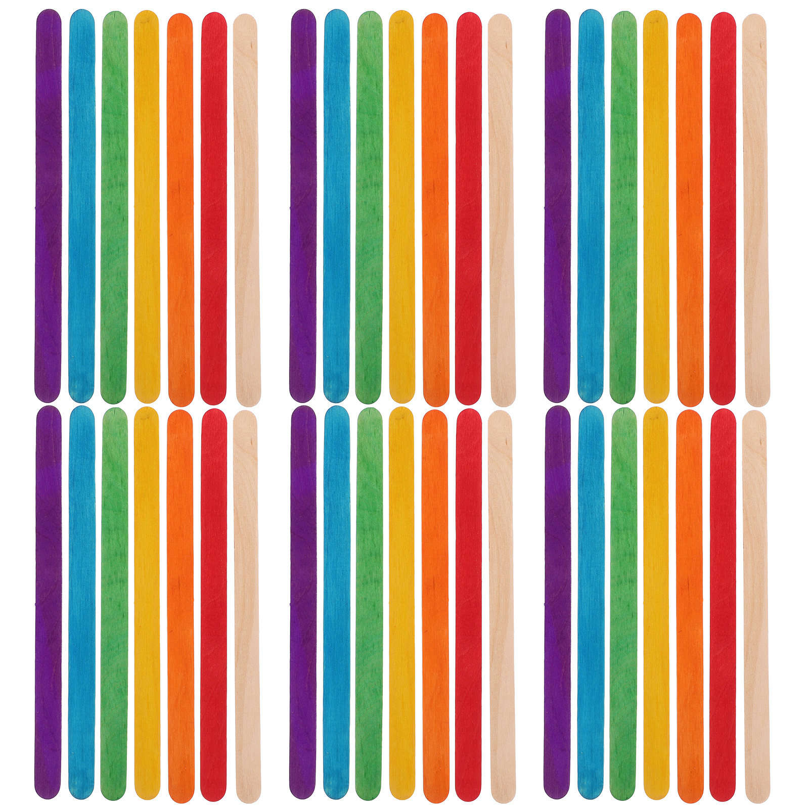 Art And Craft With Paint - 200Pcs Colored Ice Cream Sticks Jumbo
