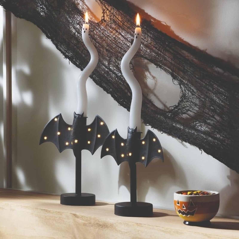Art Craft Bar - Twinkle Bat Candle Holder Resin Bat