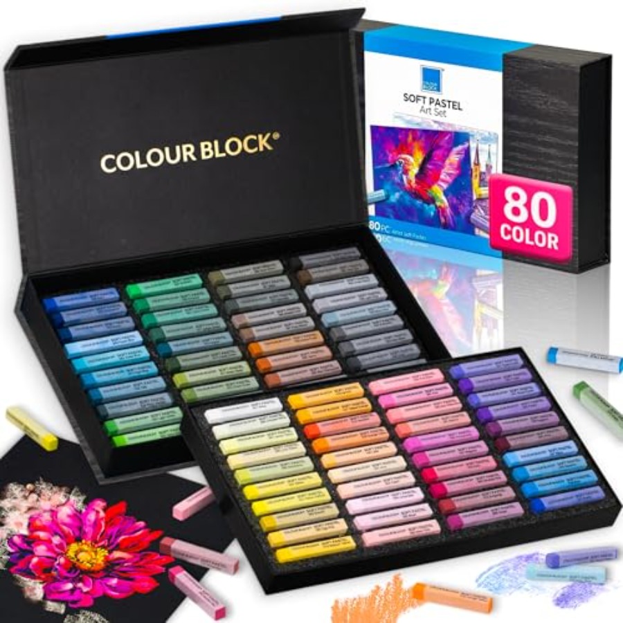 Chalk Pastel Set - Soft Pastels for Artists - 80