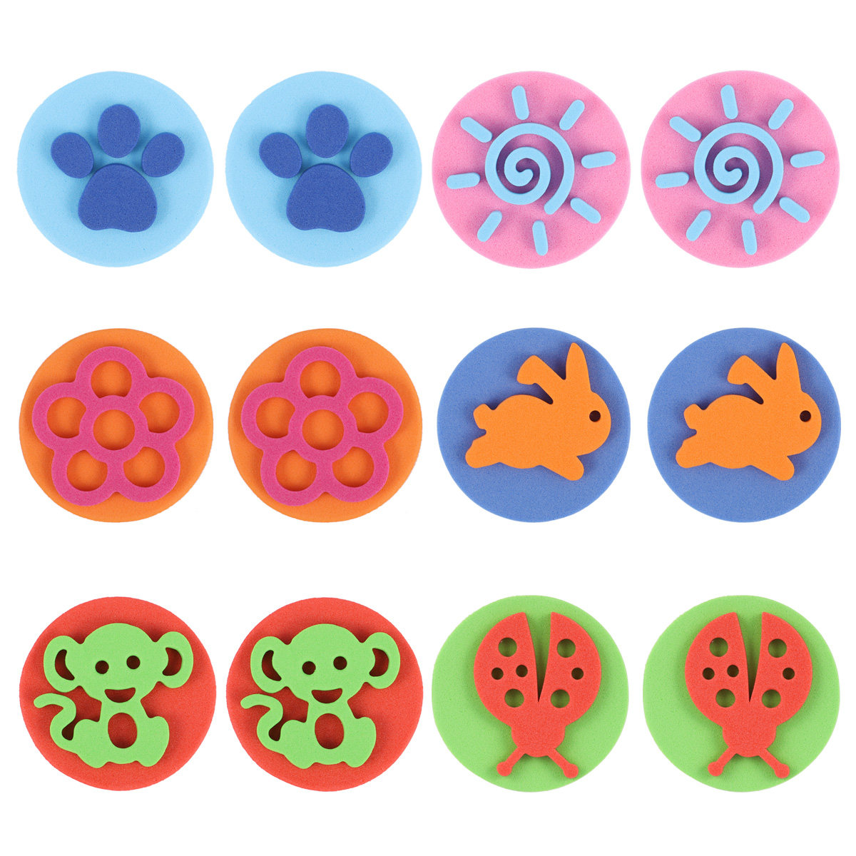 Art Craft Toddlers - 12Pcs Creative Painting Stamper Set for