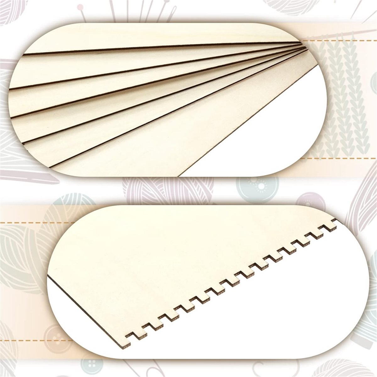 18 Pcs Beginners Wooden Notche - đánh giá và giá Art Craft Kids