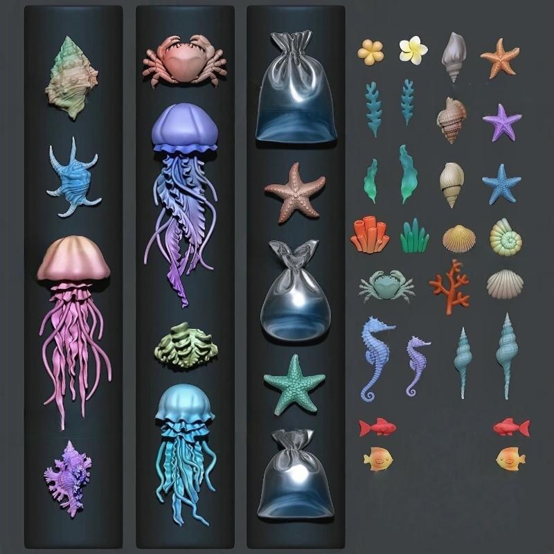 3D Ocean Series Jellyfish Star - đánh giá và giá Art Craft Template