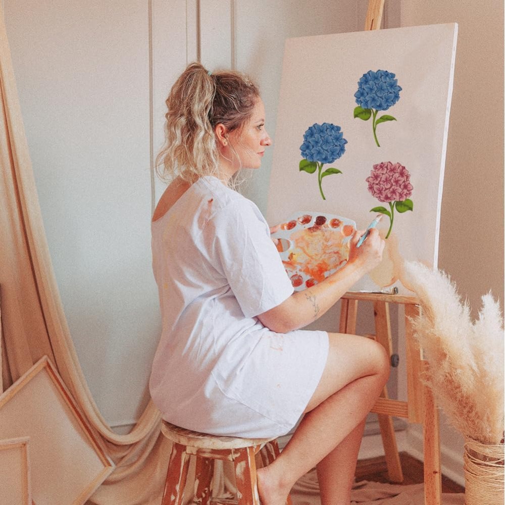2 Pcs Hydrangea Layering Silks - đánh giá và giá Silk Screen Printing