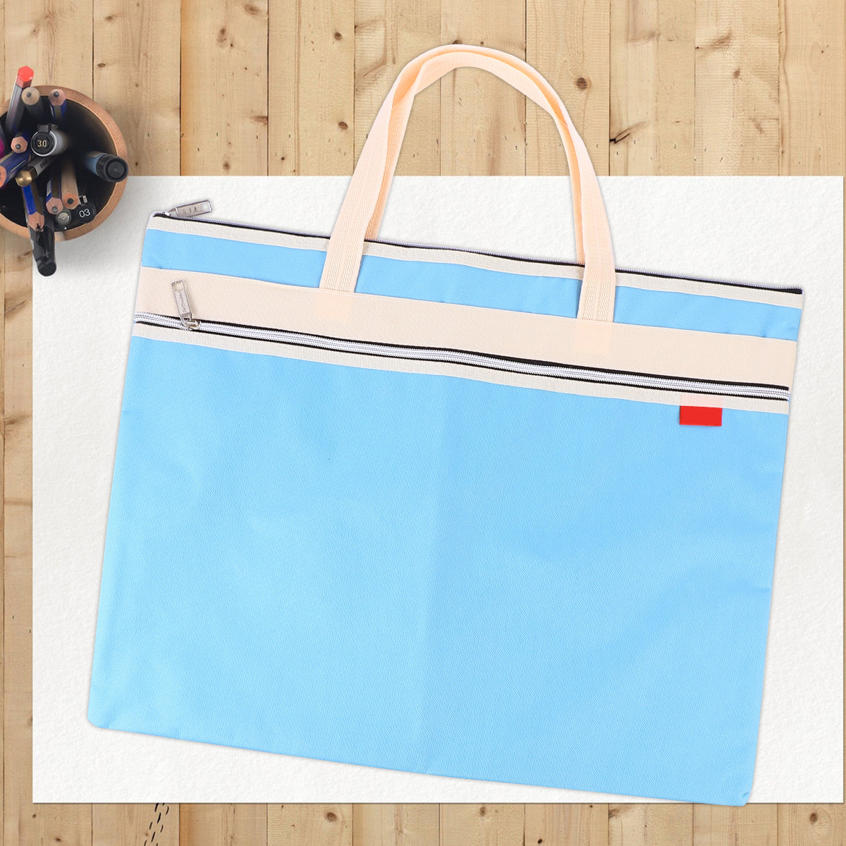 A3 Zipper File Bag Waterproof  - đánh giá và giá Art Portfolio Bag