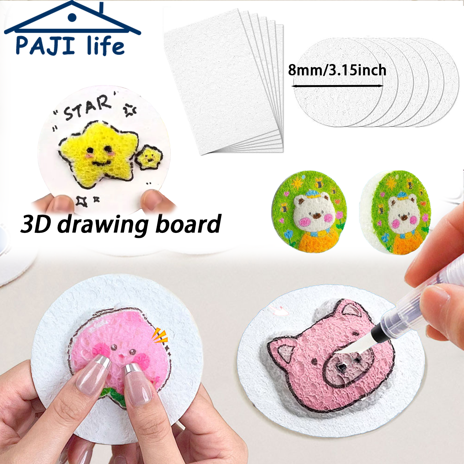 3D Puffy Foam Texture Painting - đánh giá và giá Art Craft Kids