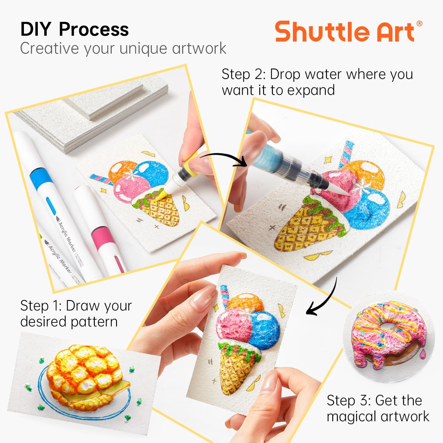 3D Puffy Foam Texture Painting - đánh giá và giá Art Craft Kids