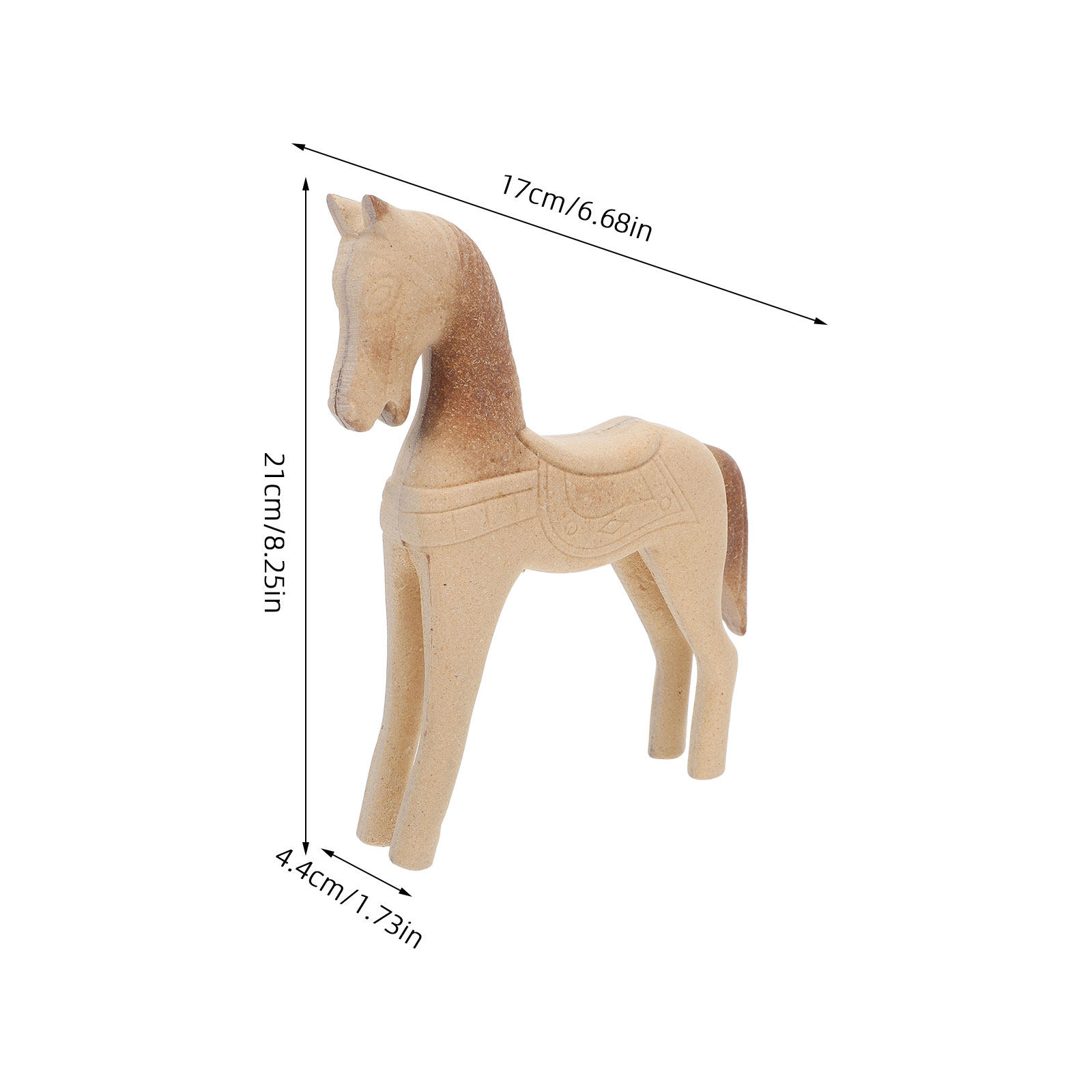 Unfinished Wooden Horse 8.2x6. - đánh giá và giá Art Craft Horse