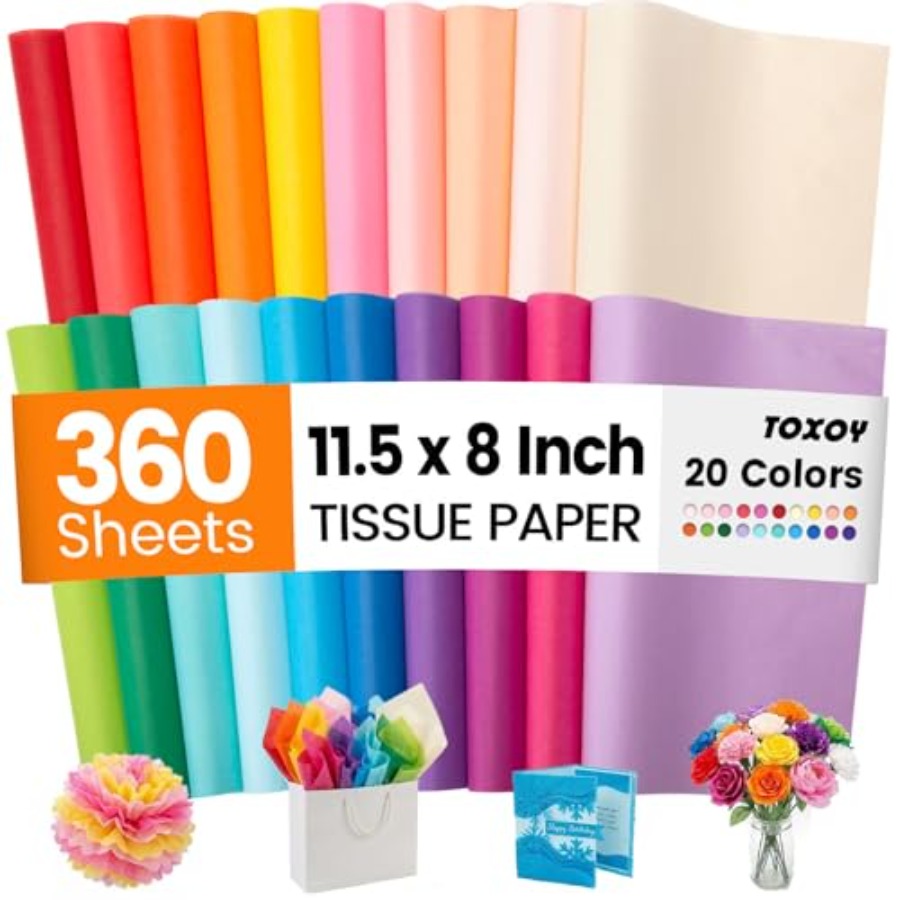 360 Sheets Tissue Paper Bulk,  - đánh giá và giá Art Craft Birthday Party