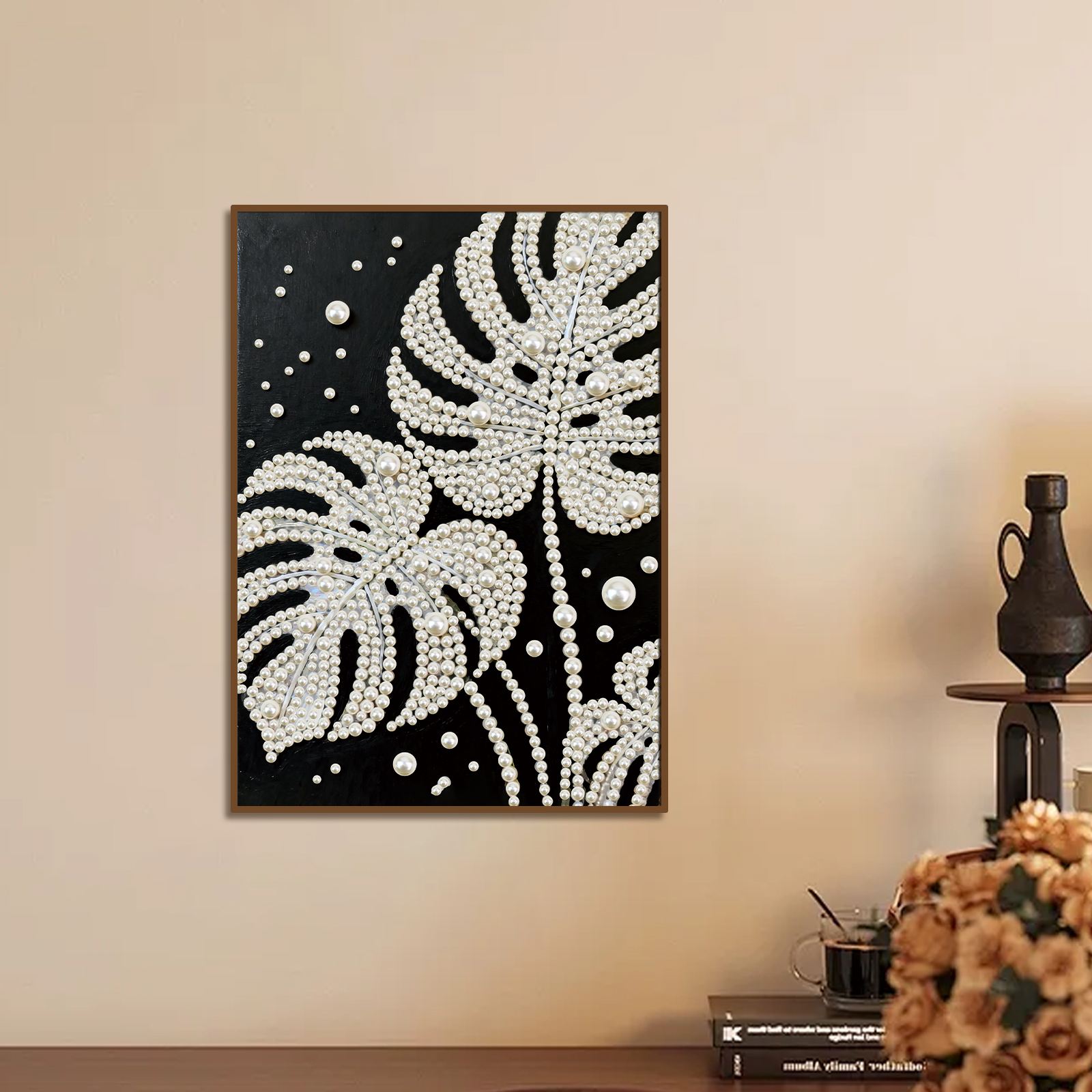 DIY Pearl Diamond Art Painting - đánh giá và giá Art Craft With Leaves