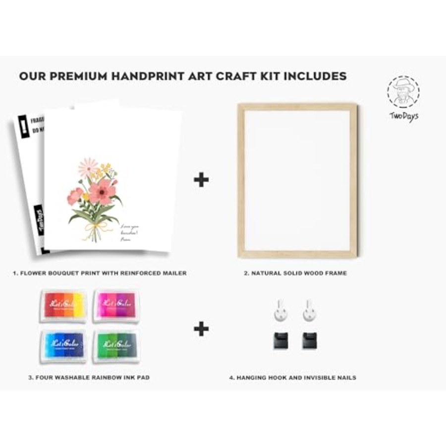 Flower Bouquet Handprint Art C - đánh giá và giá Art Craft & Architecture