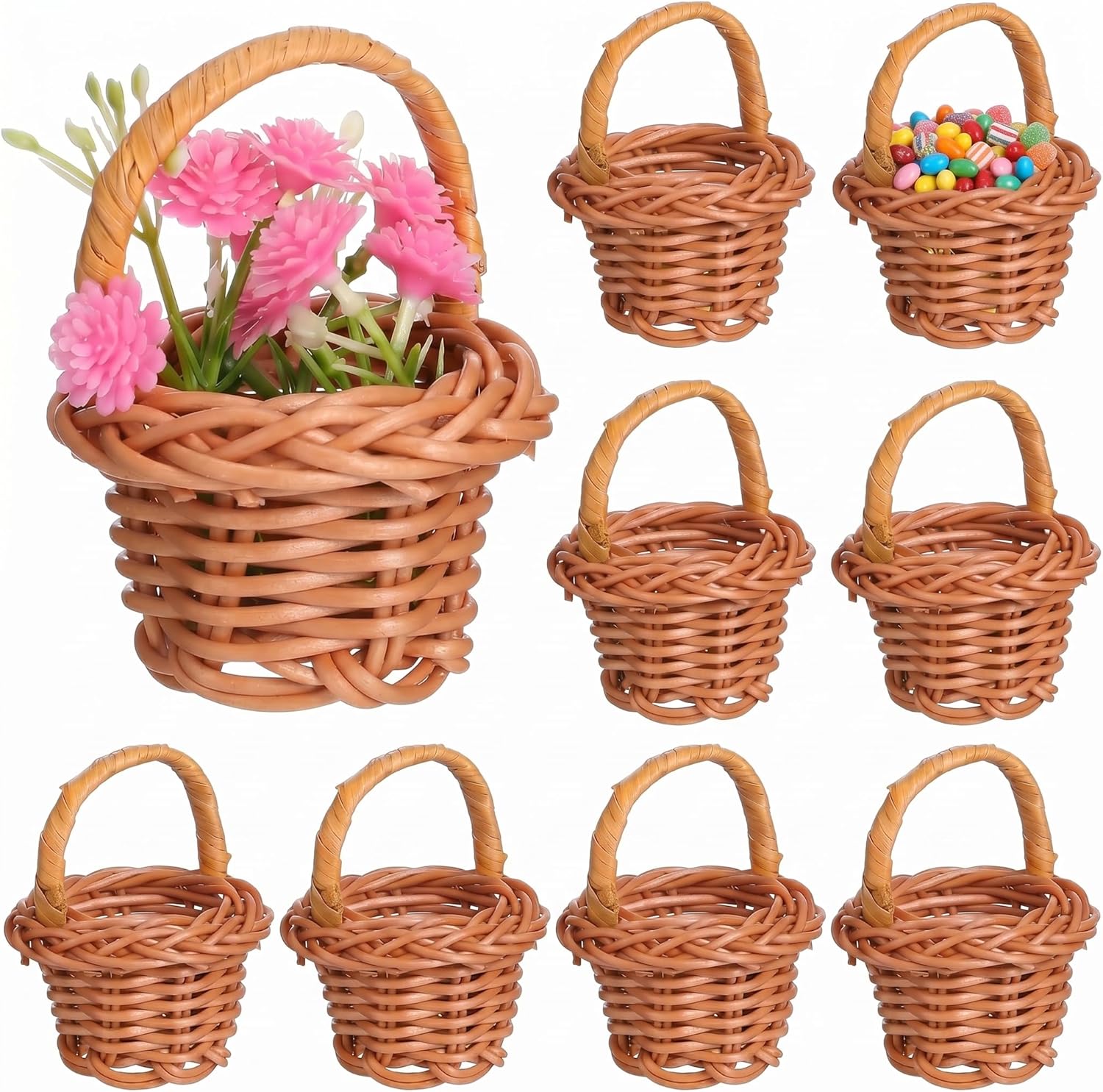 10 Pack Mini Woven Baskets wit - đánh giá và giá School Of Art X Craft