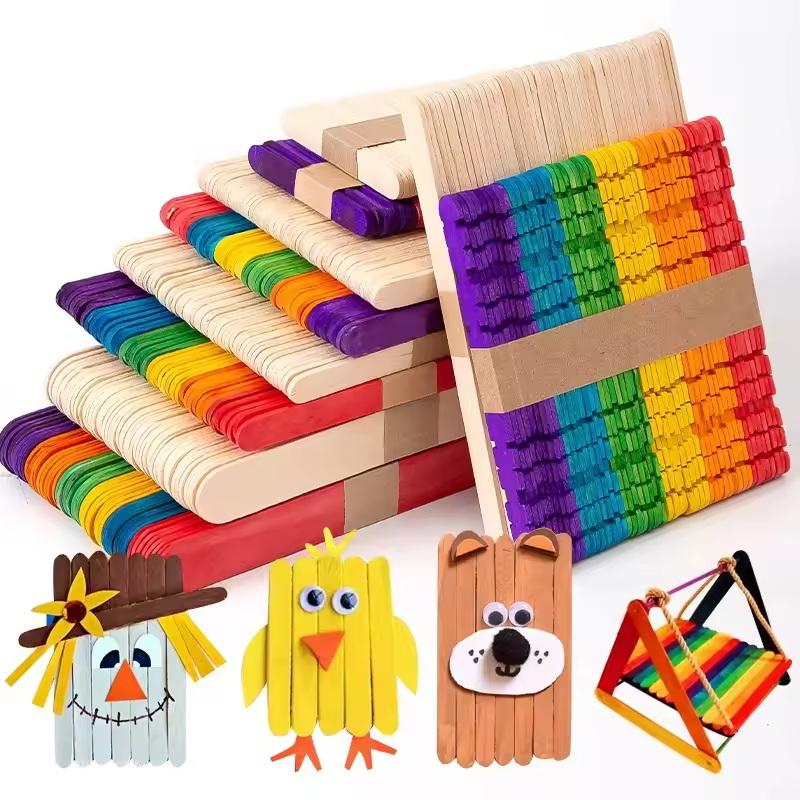 Bulk Colorful Wooden Ice Cream - đánh giá và giá Art Craft Kids