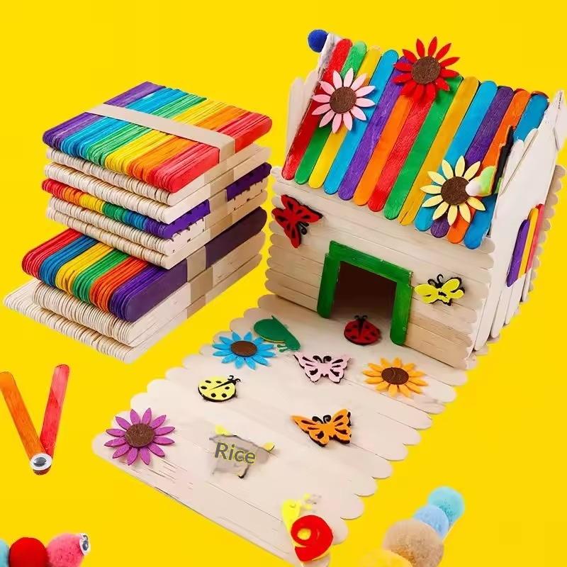 Bulk Colorful Wooden Ice Cream - đánh giá và giá Art Craft Kids