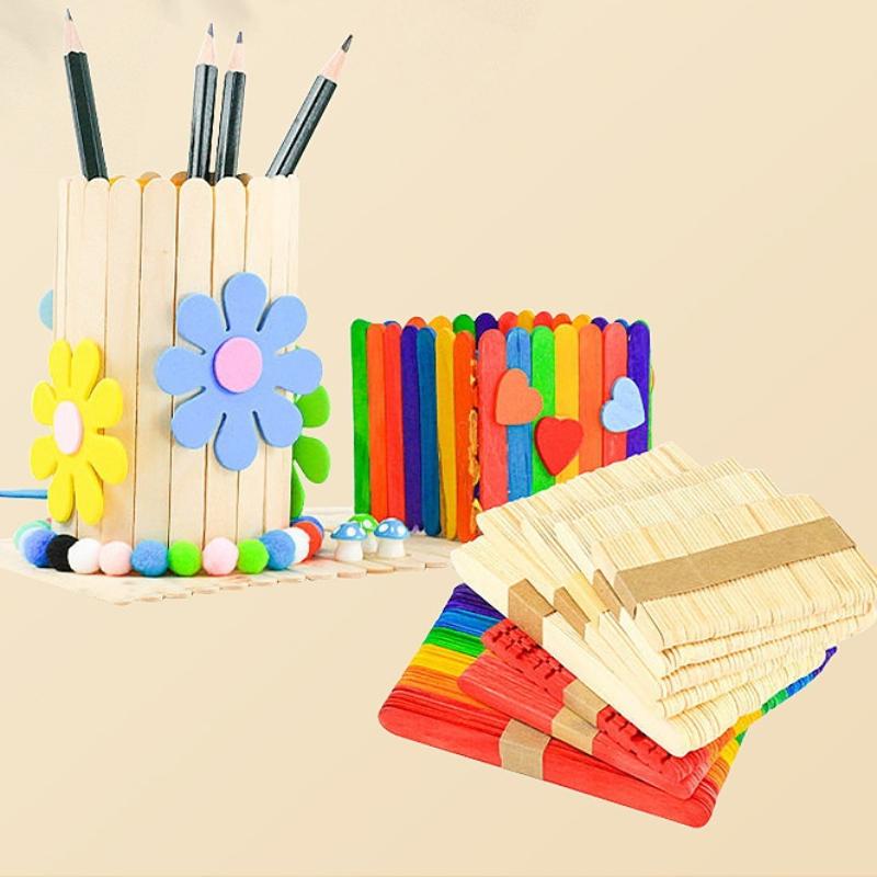 Bulk Colorful Wooden Ice Cream - đánh giá và giá Art Craft Kids