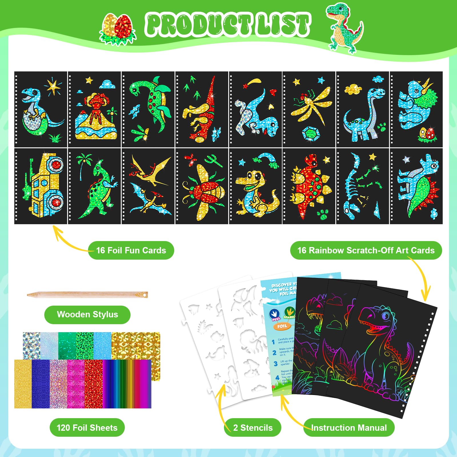 Dinosaur Scratch Art Book for  - đánh giá và giá Dinosaur And Craft