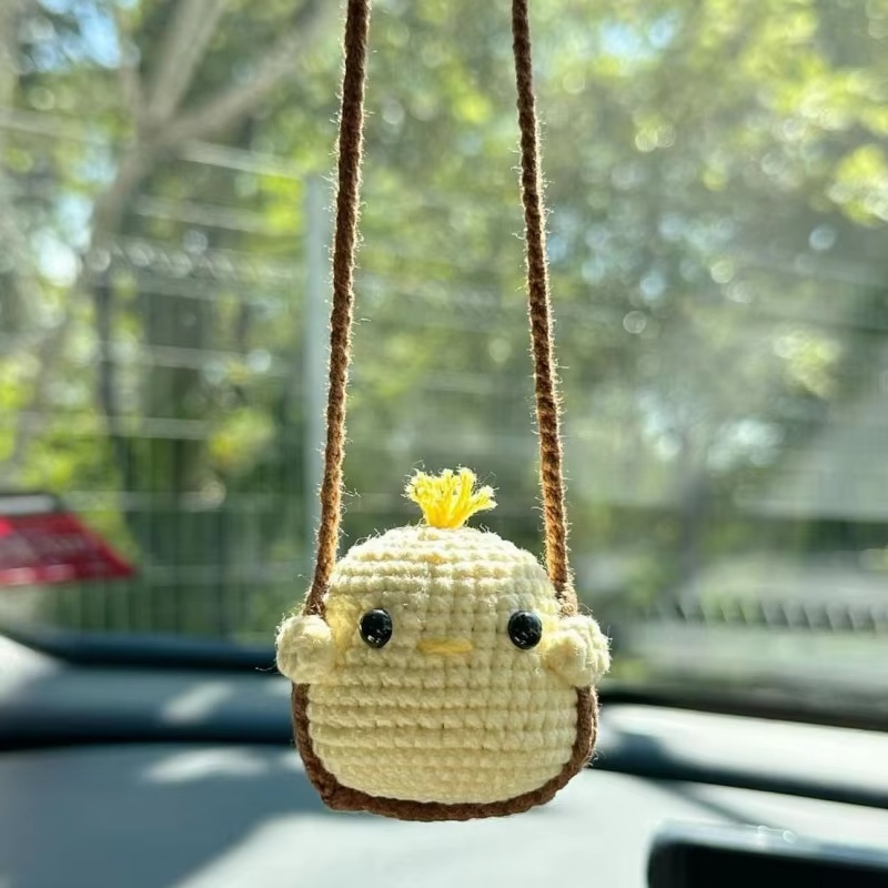 Handmade Crochet Animal Car Ch - đánh giá và giá Art Craft Mirror