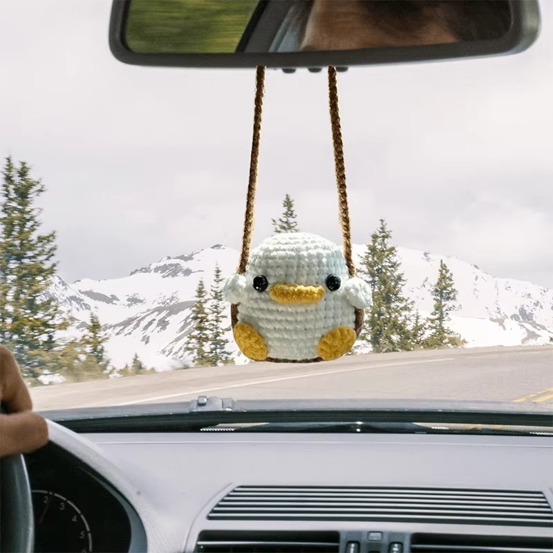 Handmade Crochet Animal Car Ch - đánh giá và giá Art Craft Mirror
