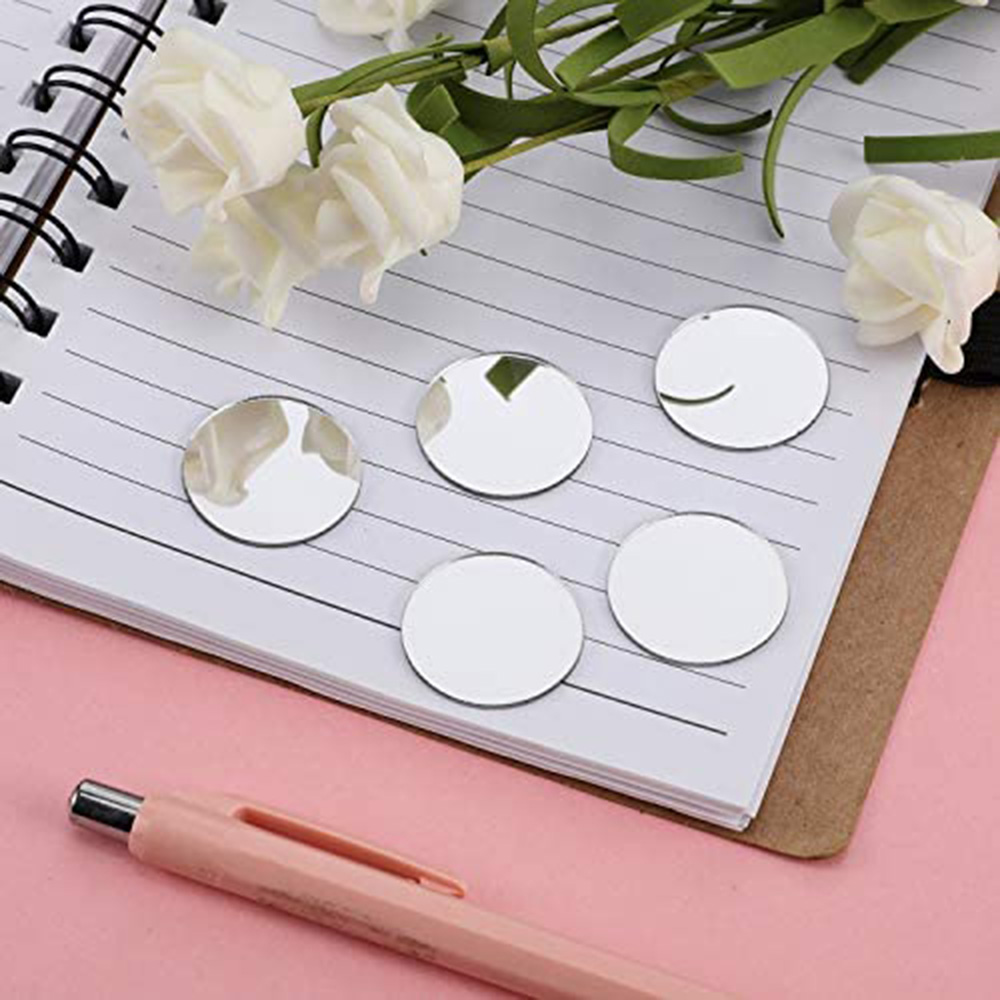 50PCS Round Mini Mosaic Tiles  - đánh giá và giá Art Craft Mirror