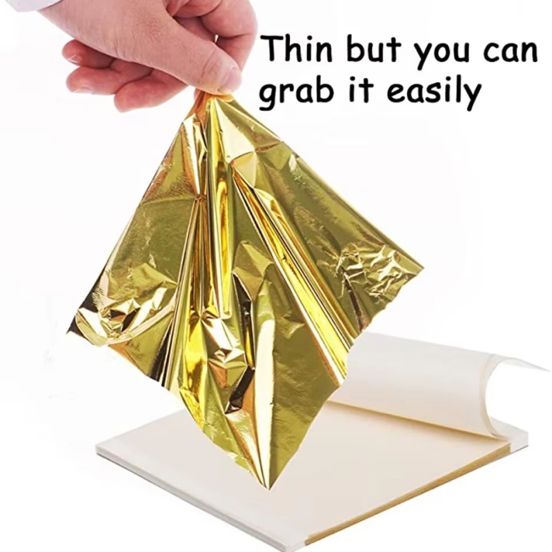 100 Sheets DIY Nail Gold Leaf  - đánh giá và giá Art Craft With Leaves