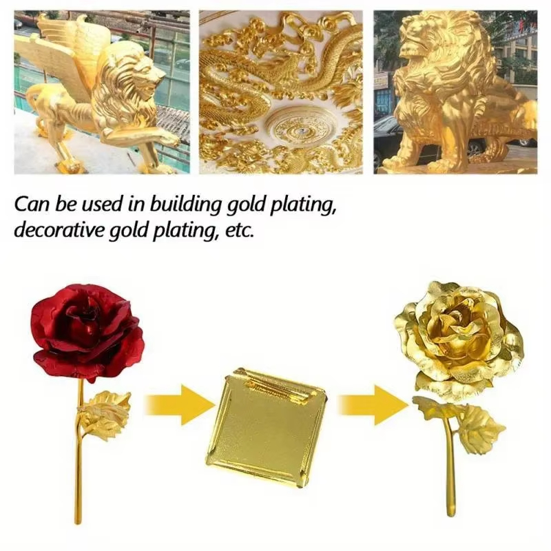 100 Sheets DIY Nail Gold Leaf  - đánh giá và giá Art Craft With Leaves