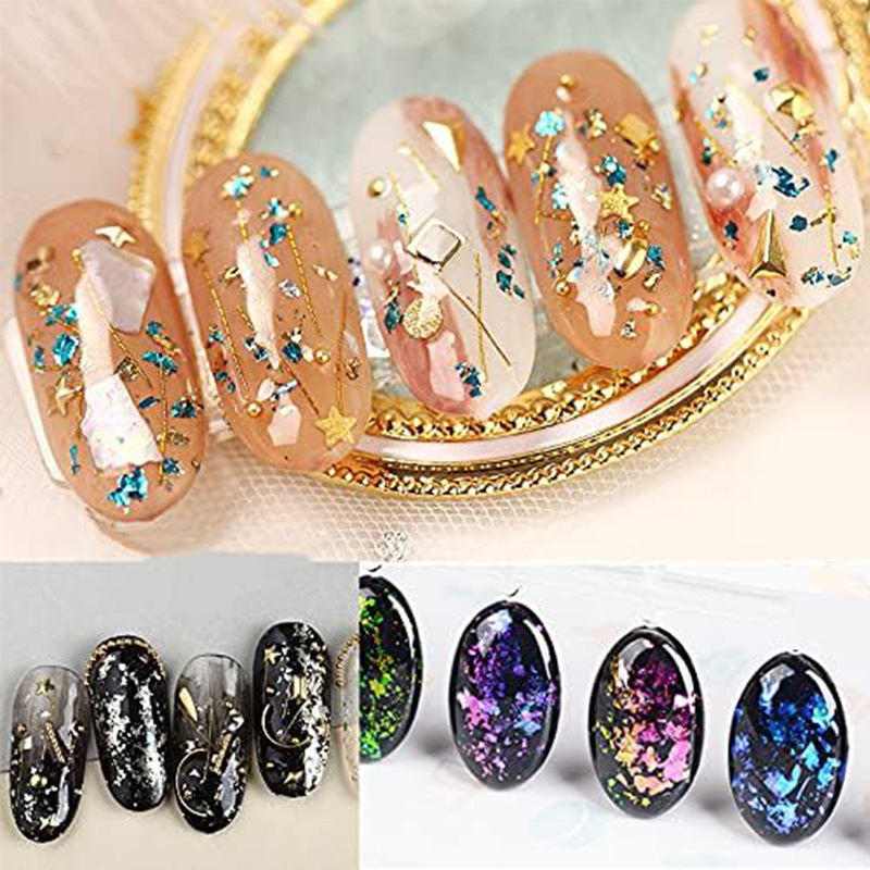 100 Sheets DIY Nail Gold Leaf  - đánh giá và giá Art Craft With Leaves