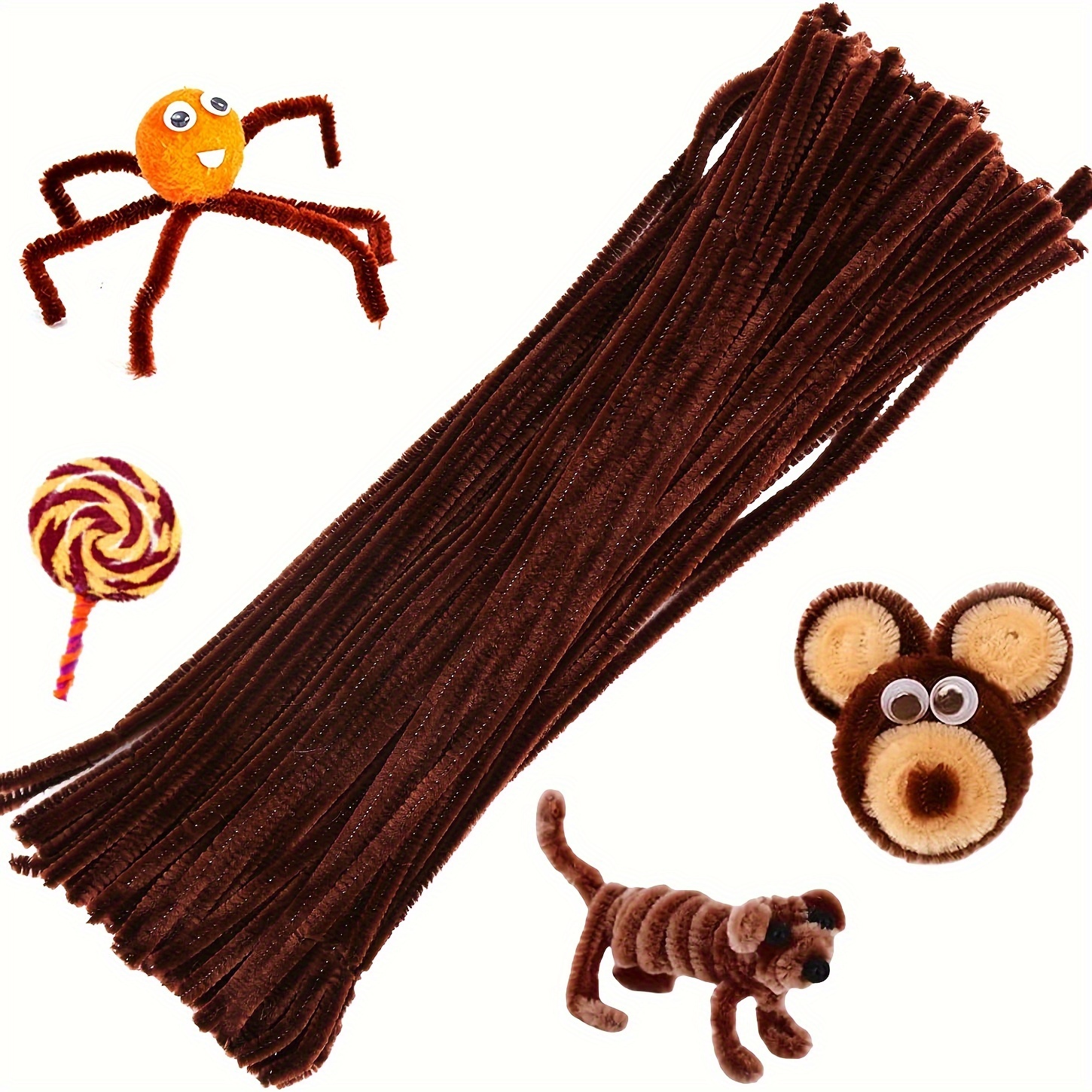 100 Pcs Coffee Pipe Cleaners,P - đánh giá và giá Art Craft Kids