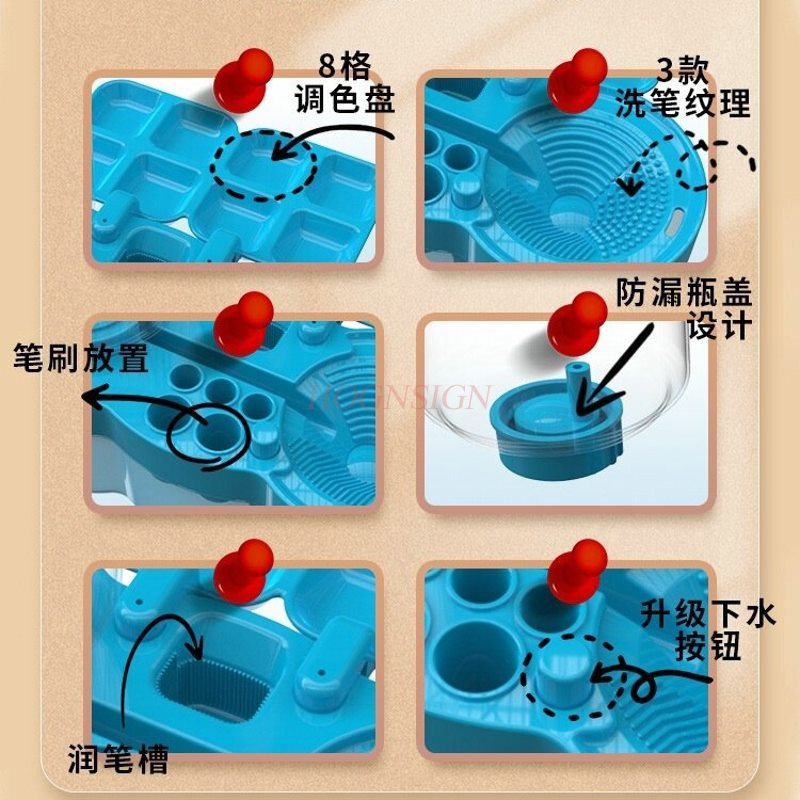 1set Brush cleaner, brush pigm - đánh giá và giá Watercolor Brush Pen