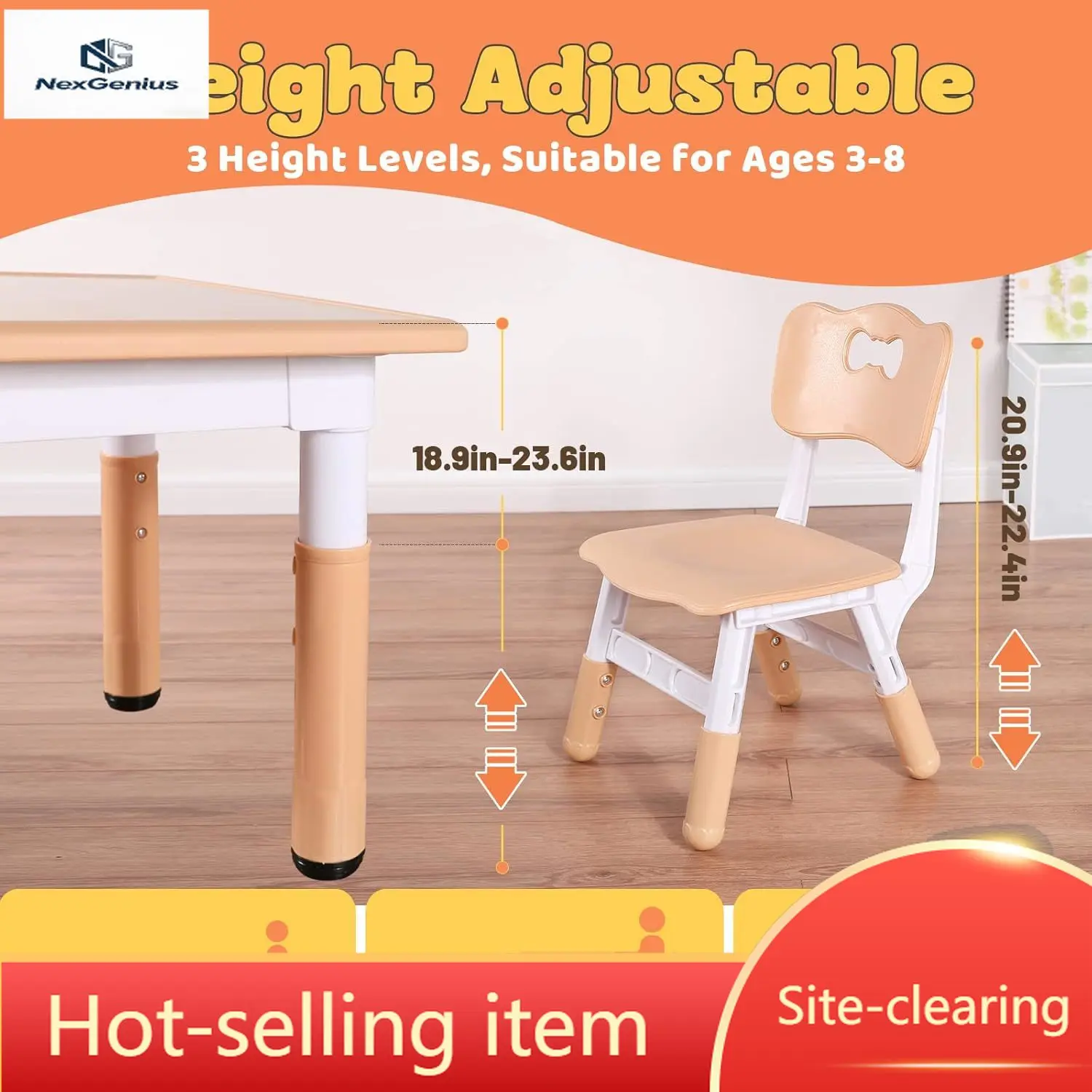 Kids Table And 4 Chairs Set, H - đánh giá và giá Art Craft Toddlers