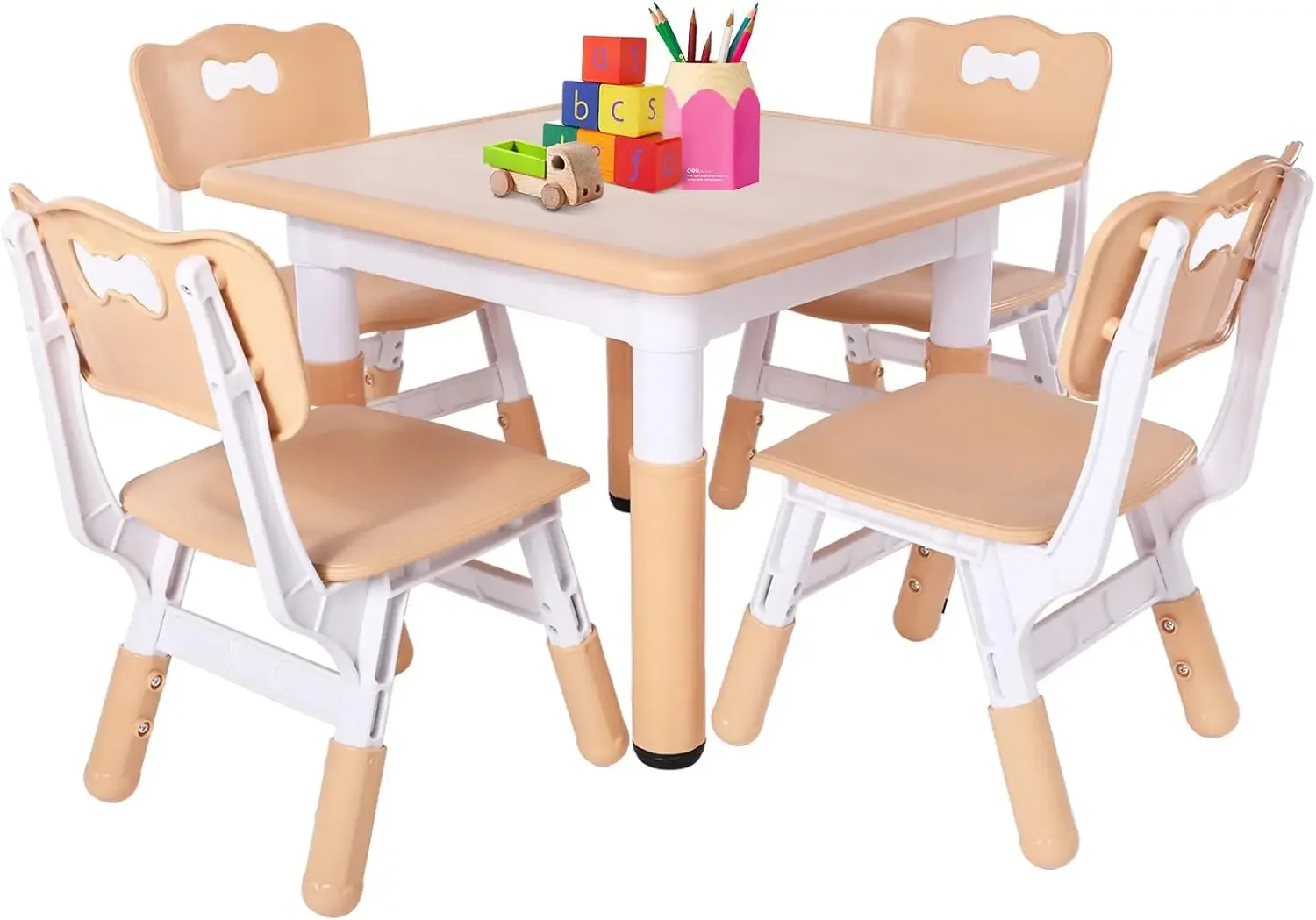 Kids Table And 4 Chairs Set, H - đánh giá và giá Art Craft Toddlers