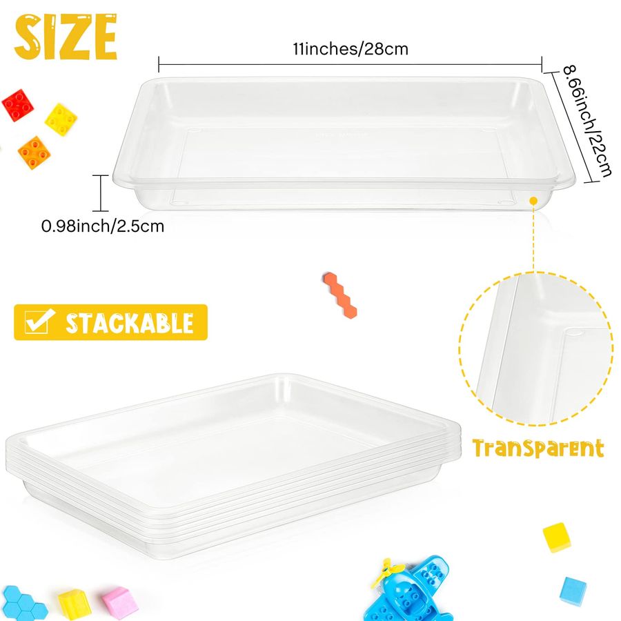 24 Pcs Plastic Art Trays 11 x  - đánh giá và giá School Of Art X Craft
