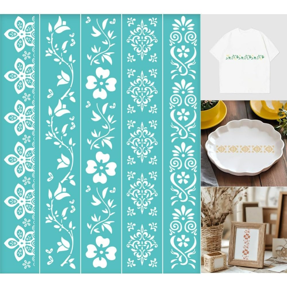 2 Pcs Flower Borders Silkscree - đánh giá và giá Silk Screen Printing