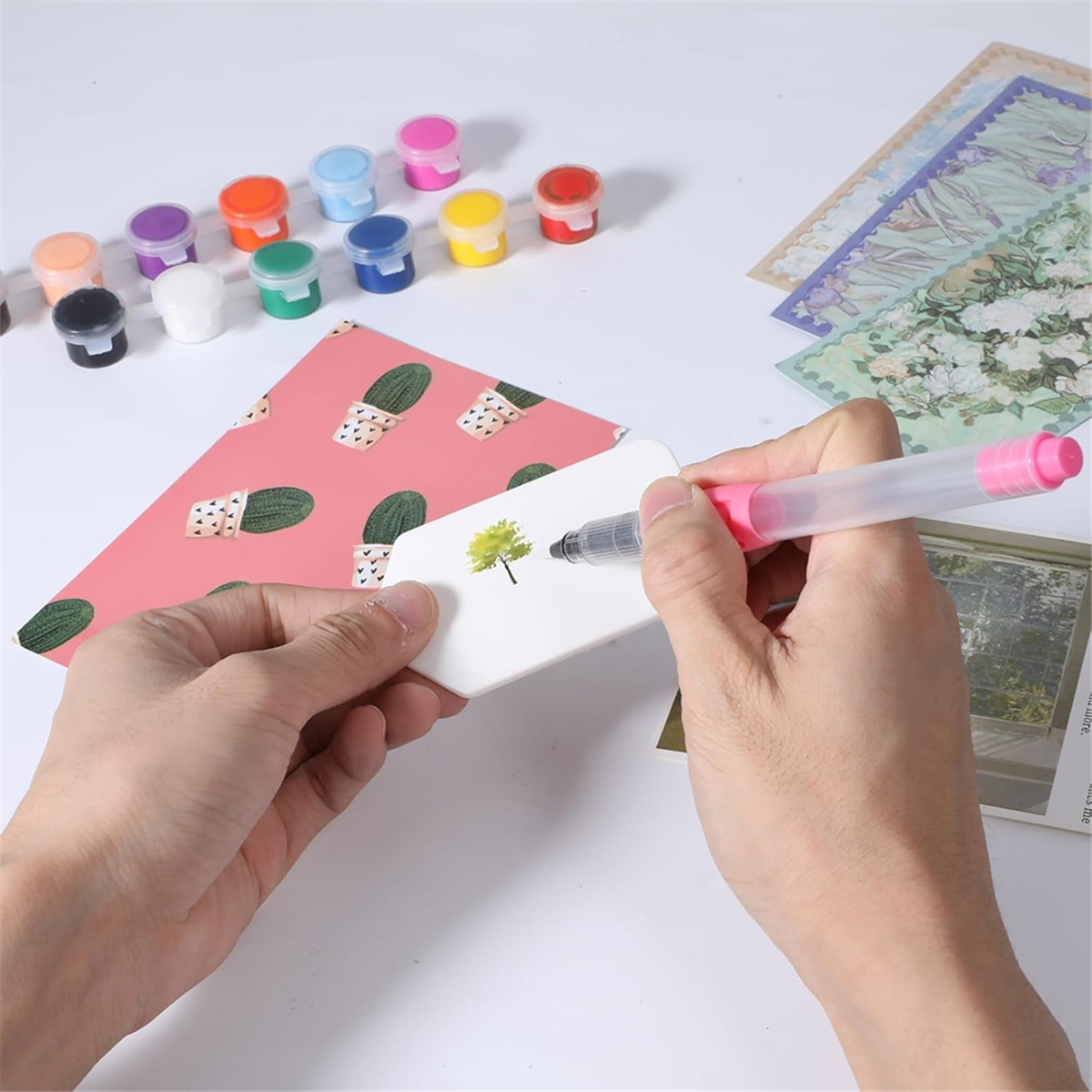 AA98 6Pcs Brushes for Painting - đánh giá và giá Watercolor Brush Pen