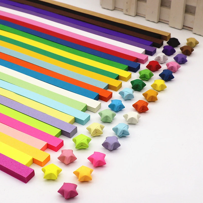 540 Sheets Lucky Origami Stars - đánh giá và giá Art Craft Birthday Party