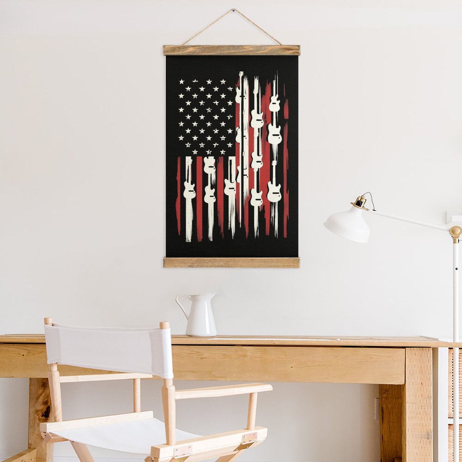 Creative American Flag Guitar  - đánh giá và giá Art Craft Restaurant